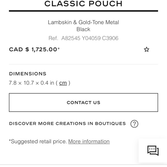 Authentic Chanel medium pouch - Picture 9 of 9